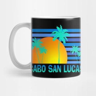 Cabo San Lucas Palm Tree Sunset Tropical Vacation Souvenir Mug